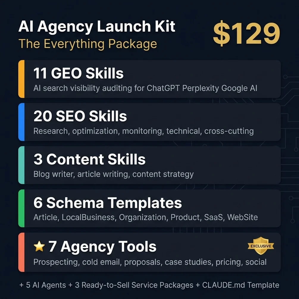 Ai agency launch kit 37 skills complete system