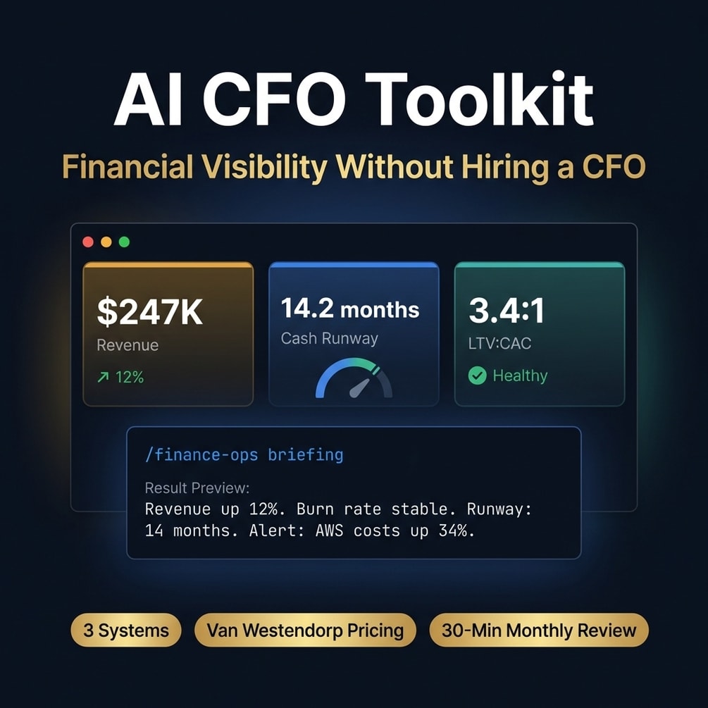 Ai cfo toolkit financial visibility scenario modeling pricing