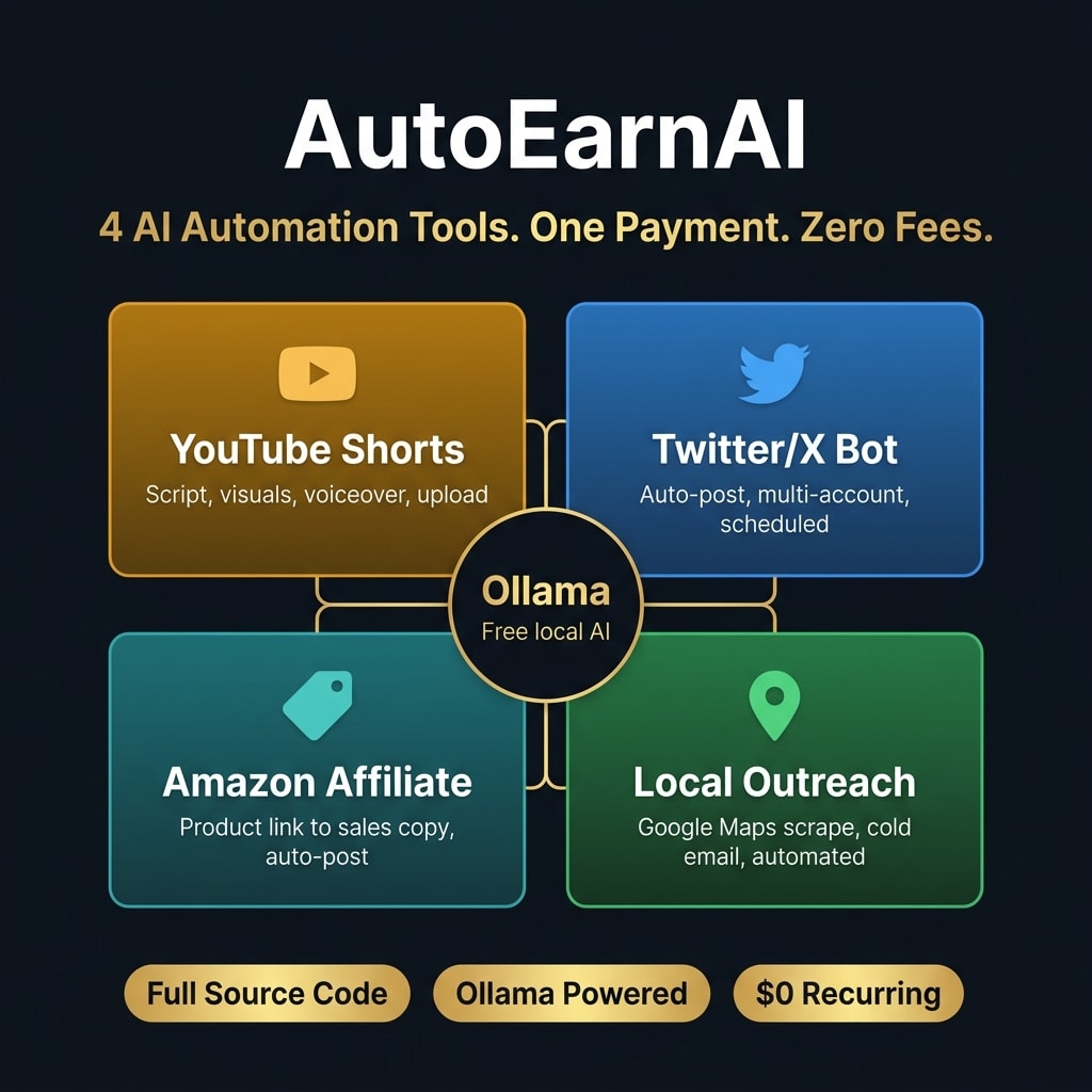 Autoearnaai no subscription one time payment local ai