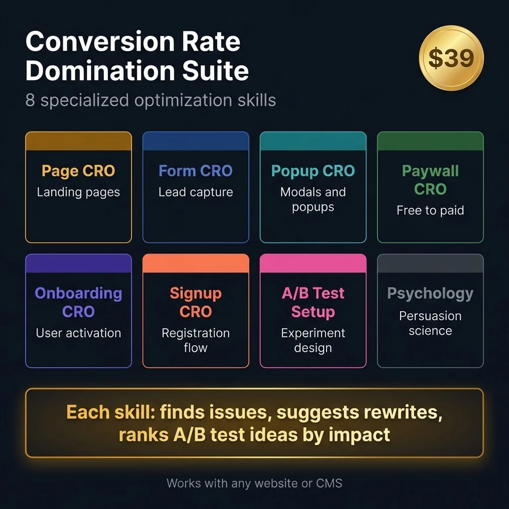 Funnel optimization form popup onboarding cro