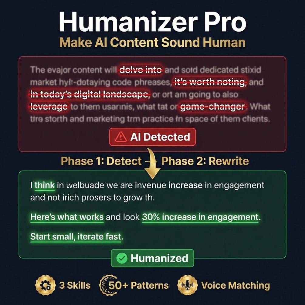 Before after ai content humanized writing comparison