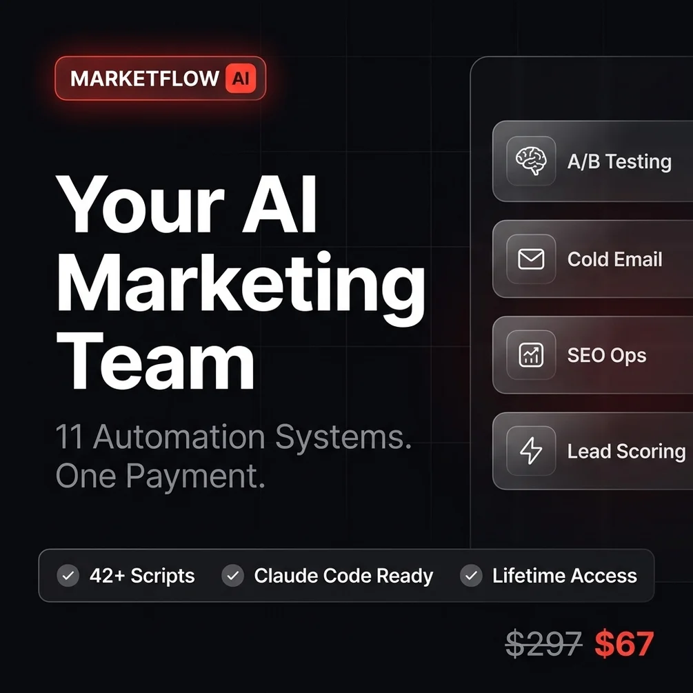 Marketflow ai 11 marketing systems 42 python scripts