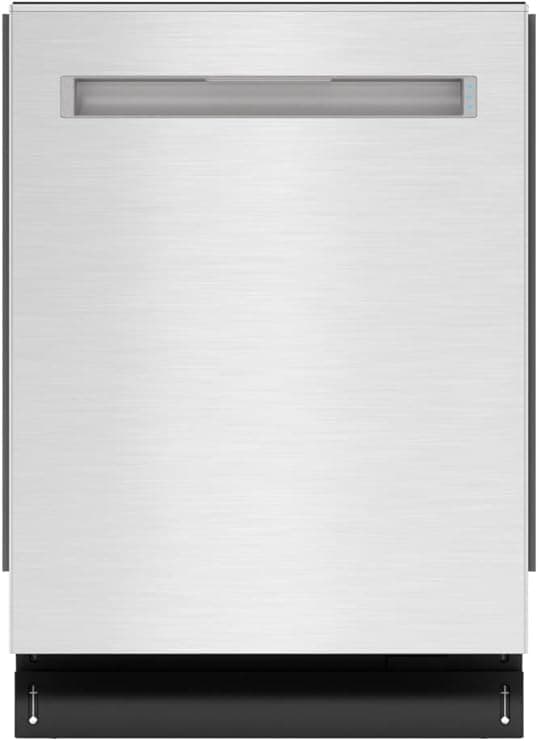 SHARP SDW6767HS Smart Dishwasher Works with Alexa. Includes LED Interior lights, Stainless Steel interior, Heated Dry with Fan Assist, Wash Zone cleans half load on either rack, Adjustable Third Rack