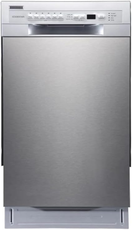 EdgeStar BIDW1802SS 18 Inch Wide 8 Place Setting Built-In Dishwasher