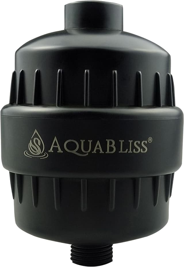 AquaBliss High Output Revitalizing Shower Filter - Reduces Dry Itchy Skin, Dandruff, Eczema, and Dramatically Improves The Condition of Your Skin, Hair and Nails - Matte Black (SF100-BK)