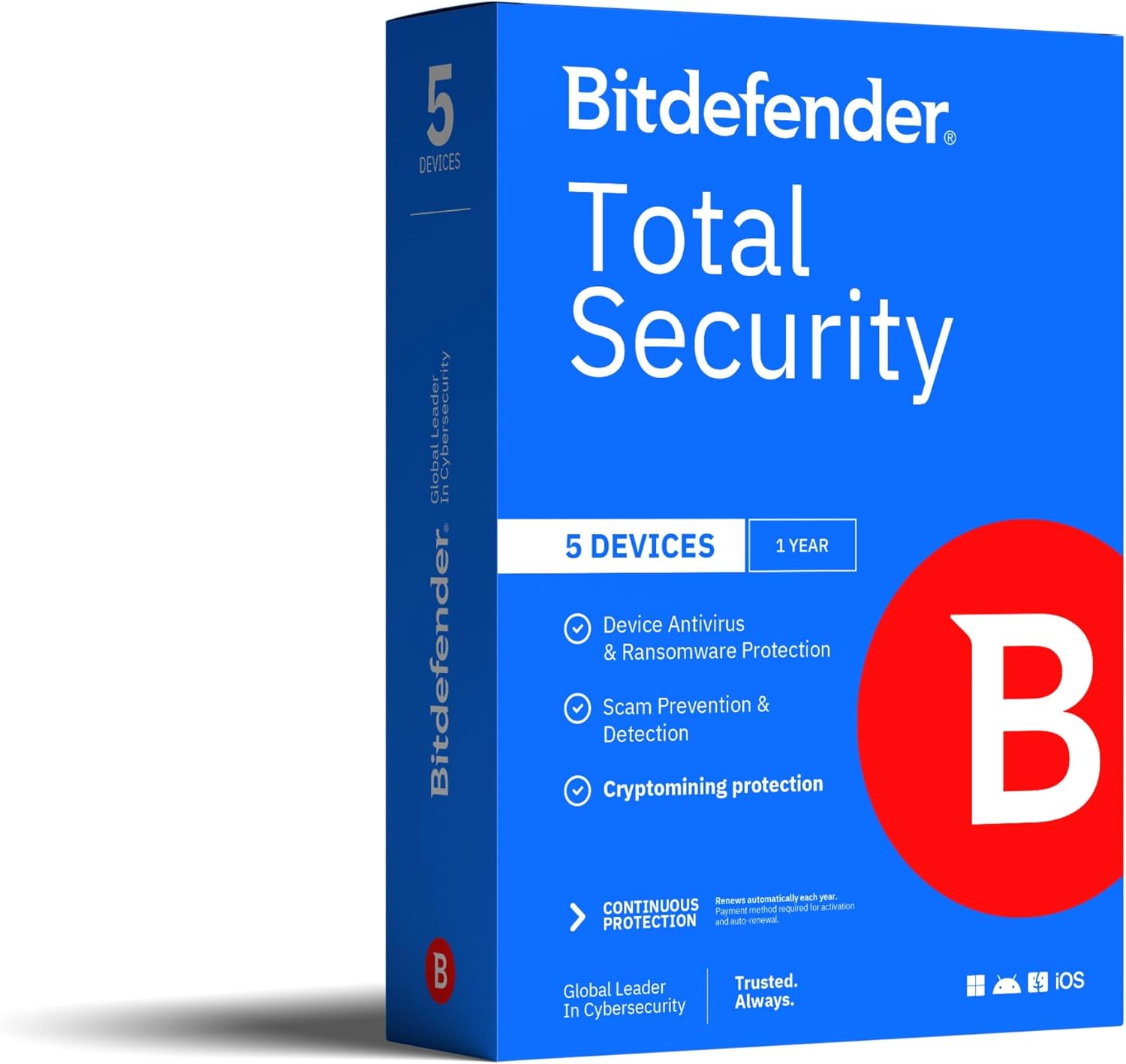 Bitdefender Total Security 2025 - Antivirus & Internet Security