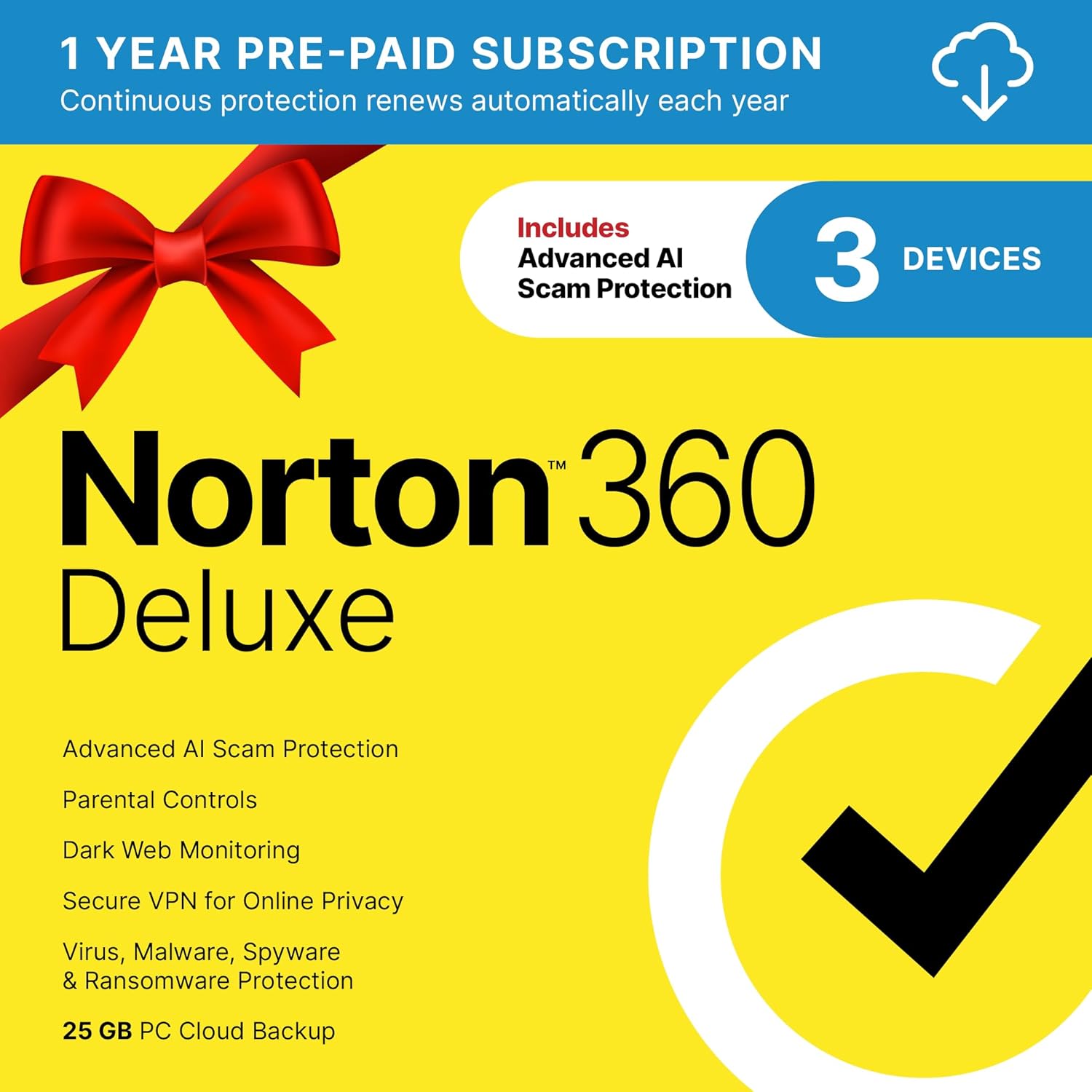 Norton 360 Deluxe 2026 (3 Devices) - Antivirus & Internet Security