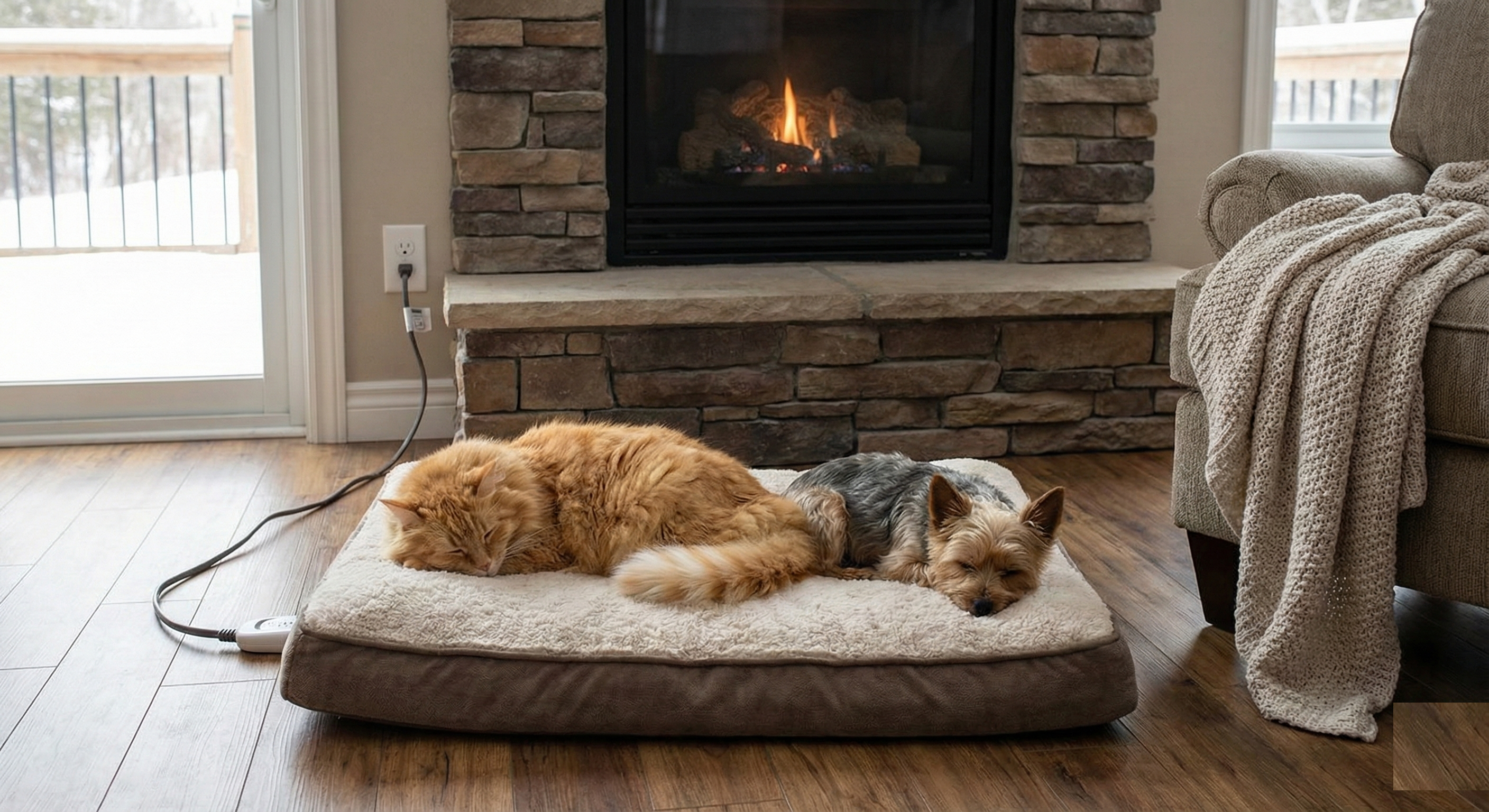Heated pet beds and mats for winter comfort and warmth