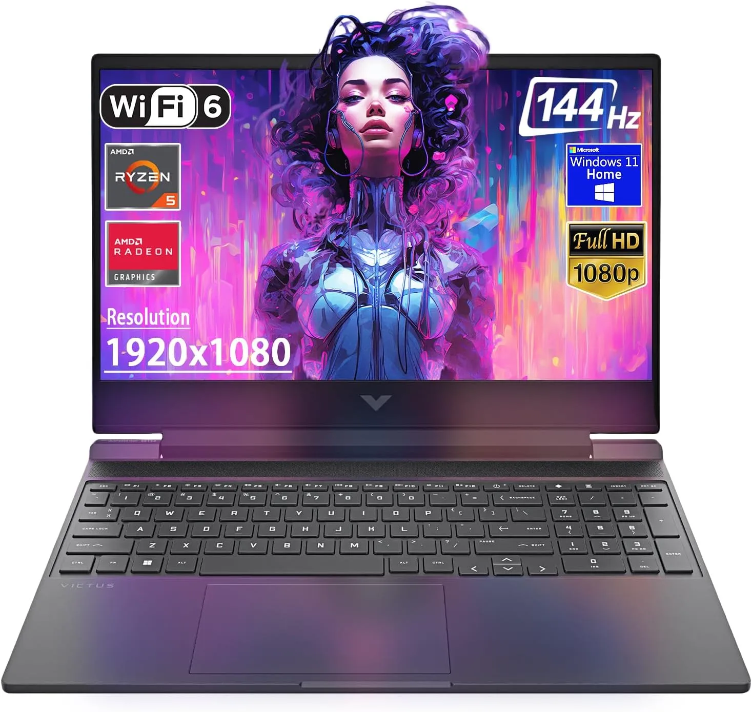 HP Victus 15.6" FHD 144Hz Gaming Laptop
