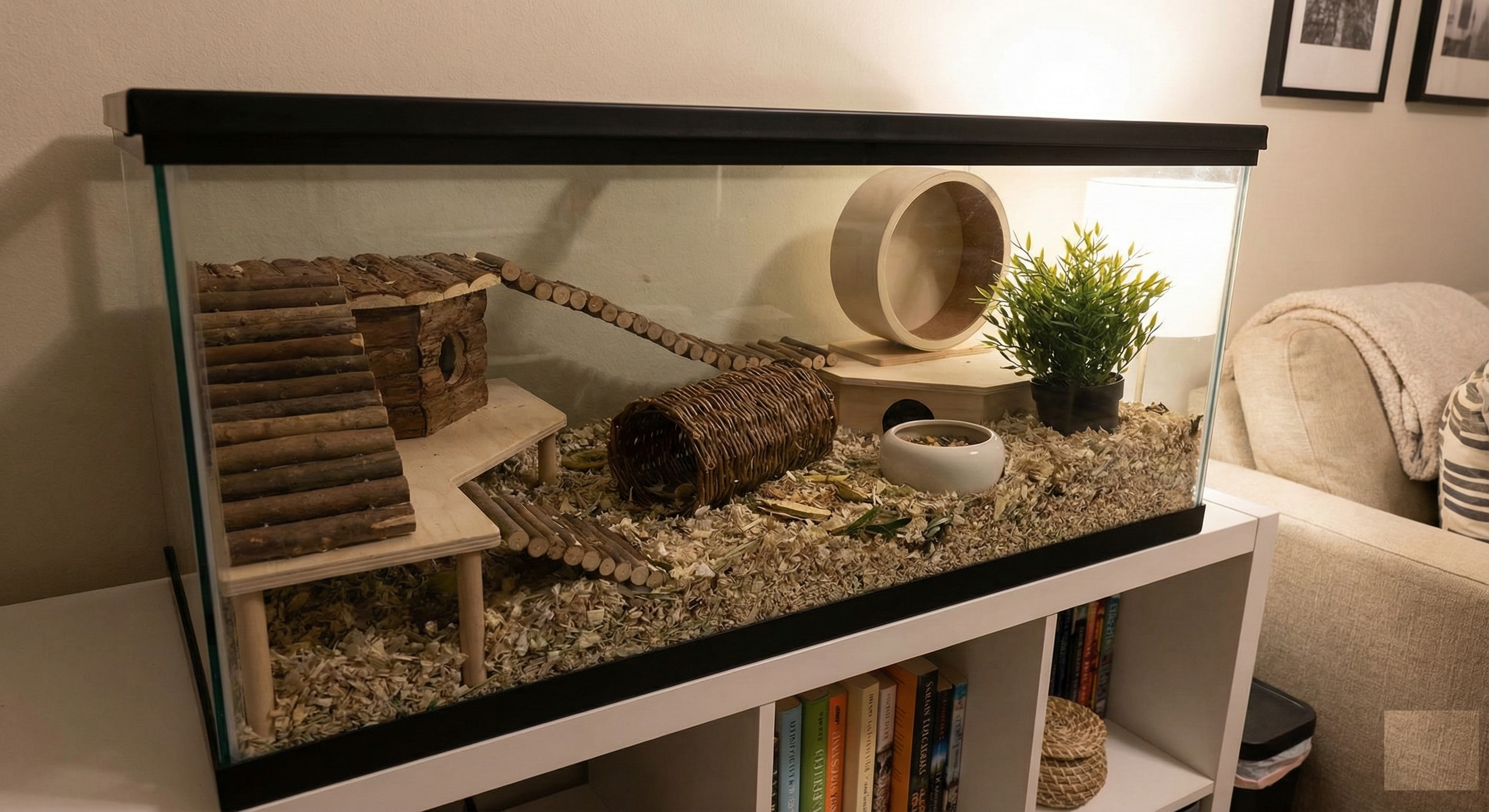 Small animal habitat upgrades and accessories for optimal pet care